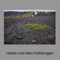 volcanic rock below Pukkelryggen
